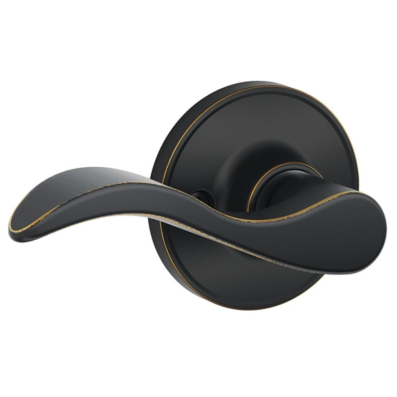 Schlage J Series J170SEV716LH Left Hand Dummy Lever, Mechanical Lock, Aged Bronze, Metal, Left Hand, Residential