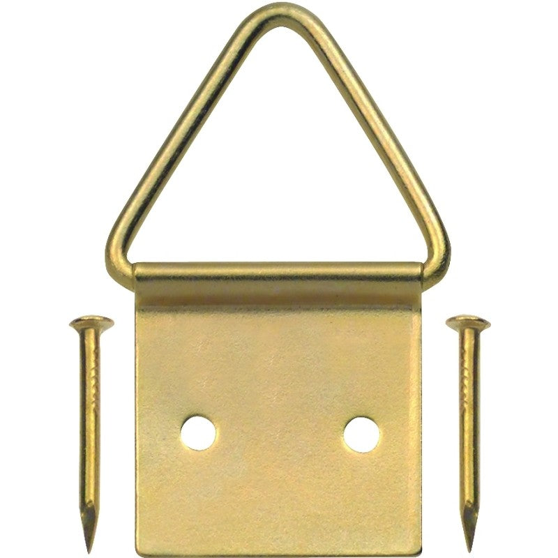 OOK 50205 Picture Hanger, 20 lb, Steel, Brass, Gold, 4/PK