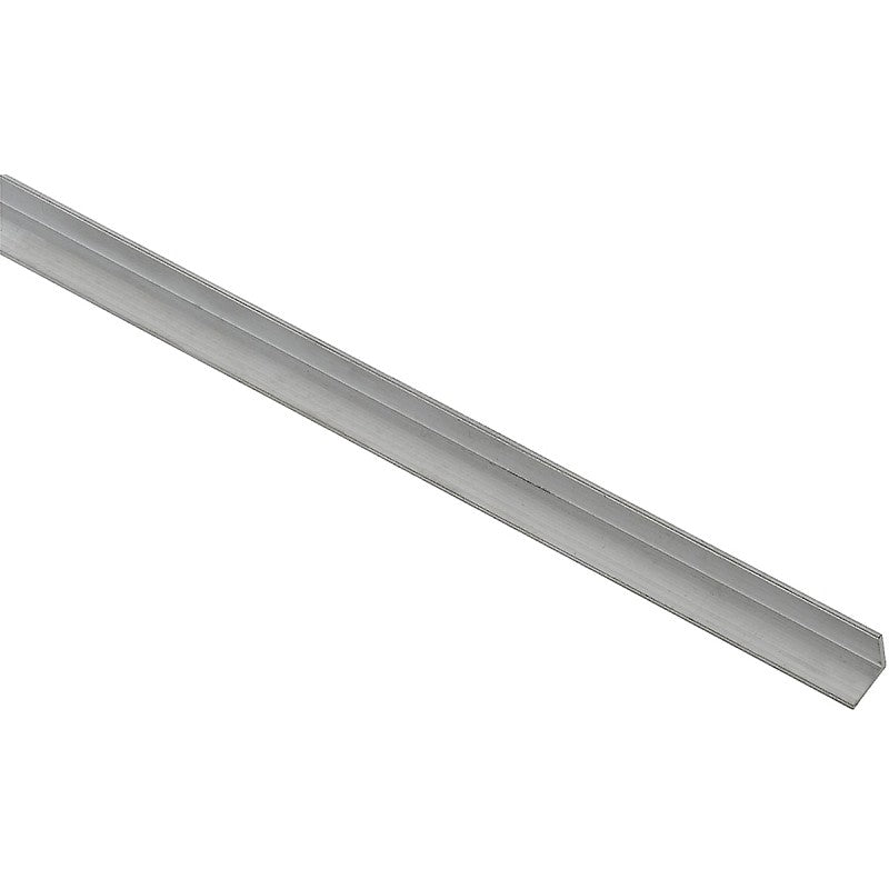 National Hardware 4203BC Series N247-270 Angle Stock, 1/2 in L Leg, 72 in L, 1/16 in Thick, Aluminum, Mill