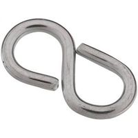 1-1/4 Inch Closed S Hook Zinc Plated 4 Pack