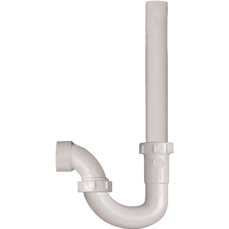 Plumb Pak PP66-6W Washing Machine Trap, 1-1/2 in, Plastic, White, SCH 40 Schedule