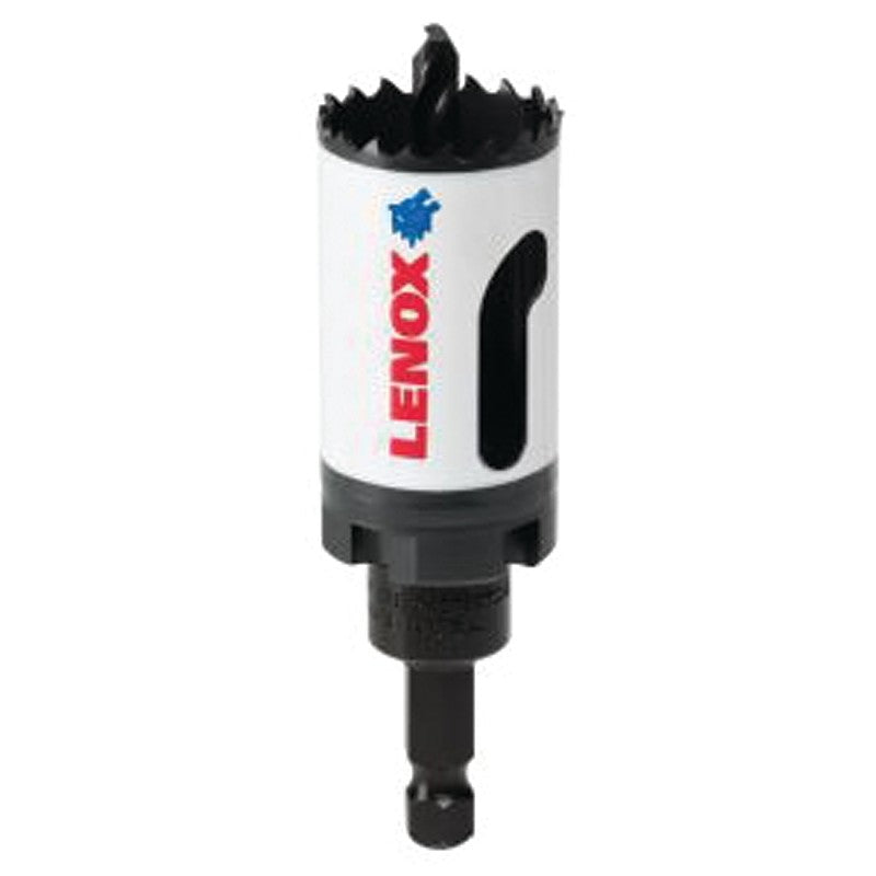 Lenox Speed Slot 1772491 Hole Saw, 1-1/4 in Dia, 1-9/16 in D Cutting, 1/4 in Arbor, HSS Cutting Edge