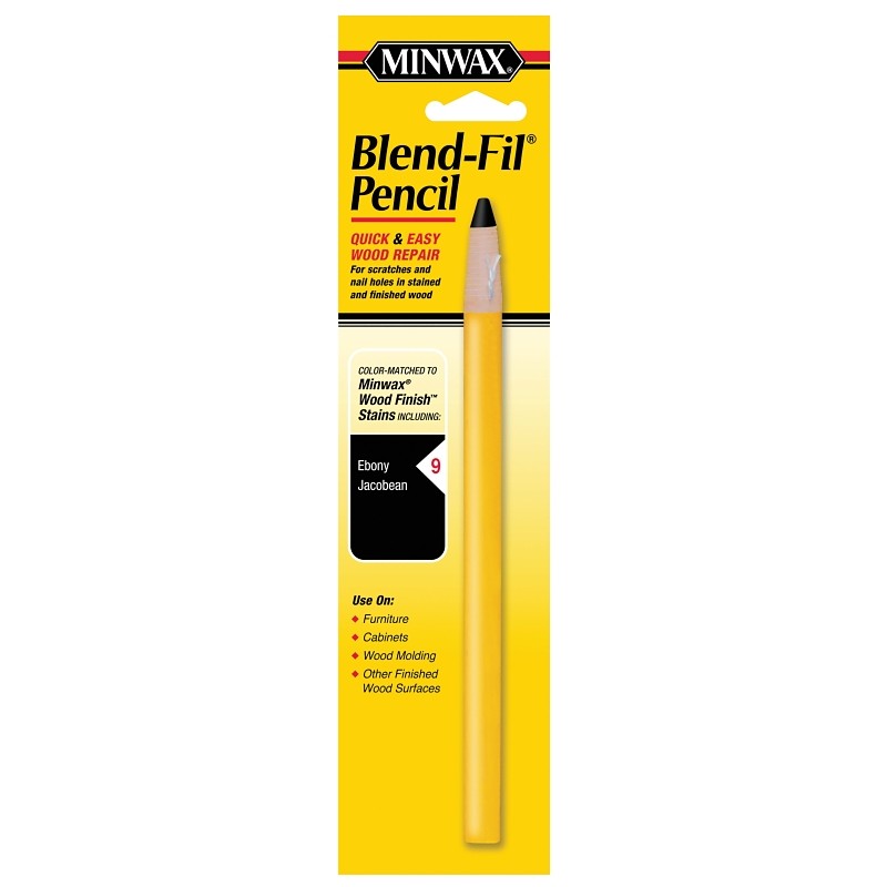 Minwax Blend-Fil 110096666 Wood Filler Pencil, Solid, Ebony/Jacobean, #9