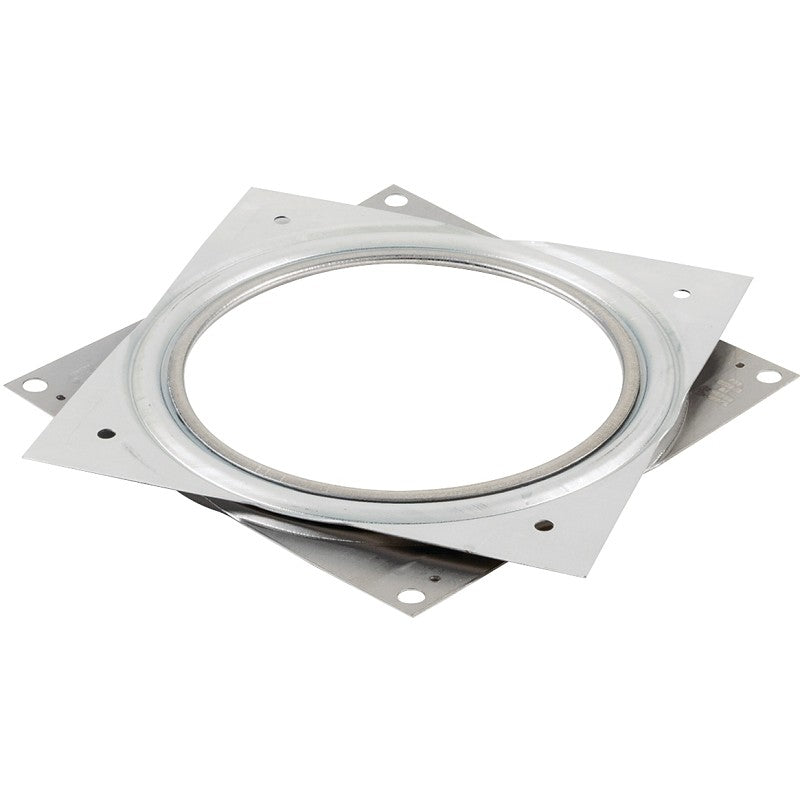 Shepherd Hardware 9547 Series Lazy Susan Turntable, Square, 400 lb, Metal Shelf, Zinc