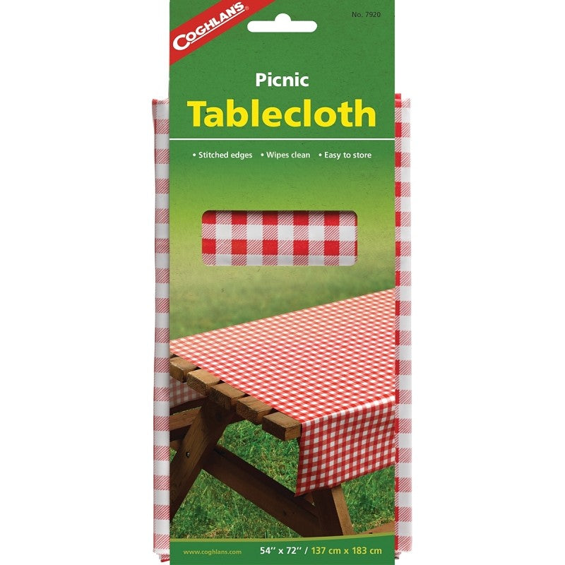 Coghlan's 7920 Tablecloth, 72 in L, 54 in W, Vinyl