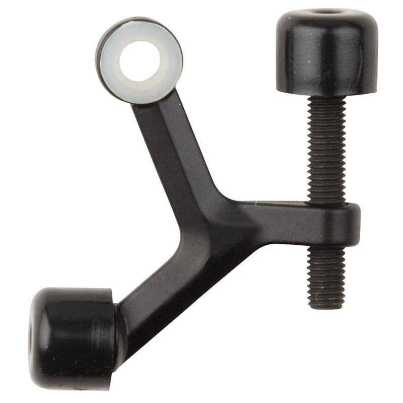 National Hardware N830-123 Hinge Pin Door Stop, Brown, 5 in W, Plastic/Zinc, Oil-Rubbed Bronze