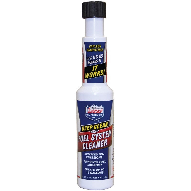 Lucas Oil Deep Clean 10669 Fuel System Cleaner Straw, 5.25 oz Bottle
