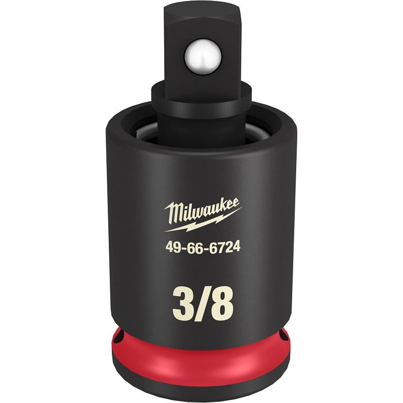 Milwaukee 49-66-6724 Socket Universal Joint, 3/8 in Drive, Impact Drive, 3/8 in Output Drive, Female Output Drive