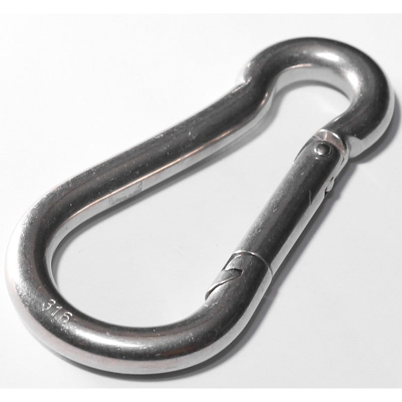 Baron 2450-1/2SM Spring Hook, 700 lb Working Load, Stainless Steel