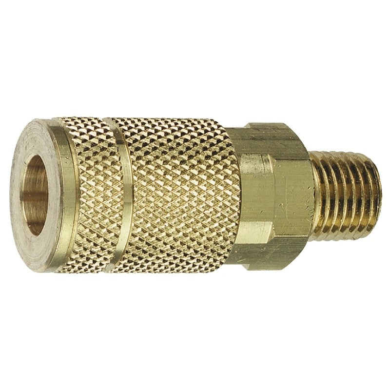 Tru-Flate 13-125 Coupler, 1/4 in, MNPT, Brass