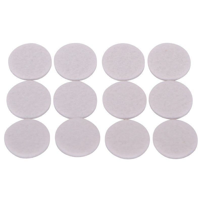 ProSource FE-50223-PS Furniture Pad, Felt Cloth, White, 7/8 in Dia, 5/64 in Thick, Round