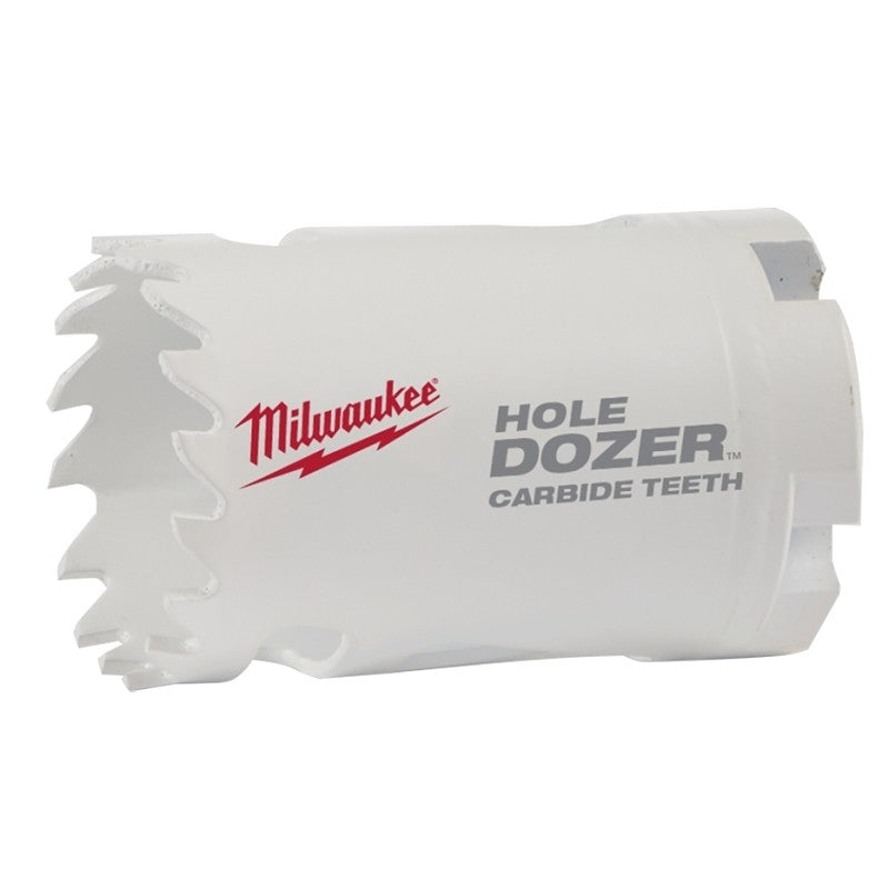 Milwaukee 49-56-0712 Hole Saw, 1-3/8 in Dia, 1.62 in D Cutting, 4 TPI, Carbide Cutting Edge