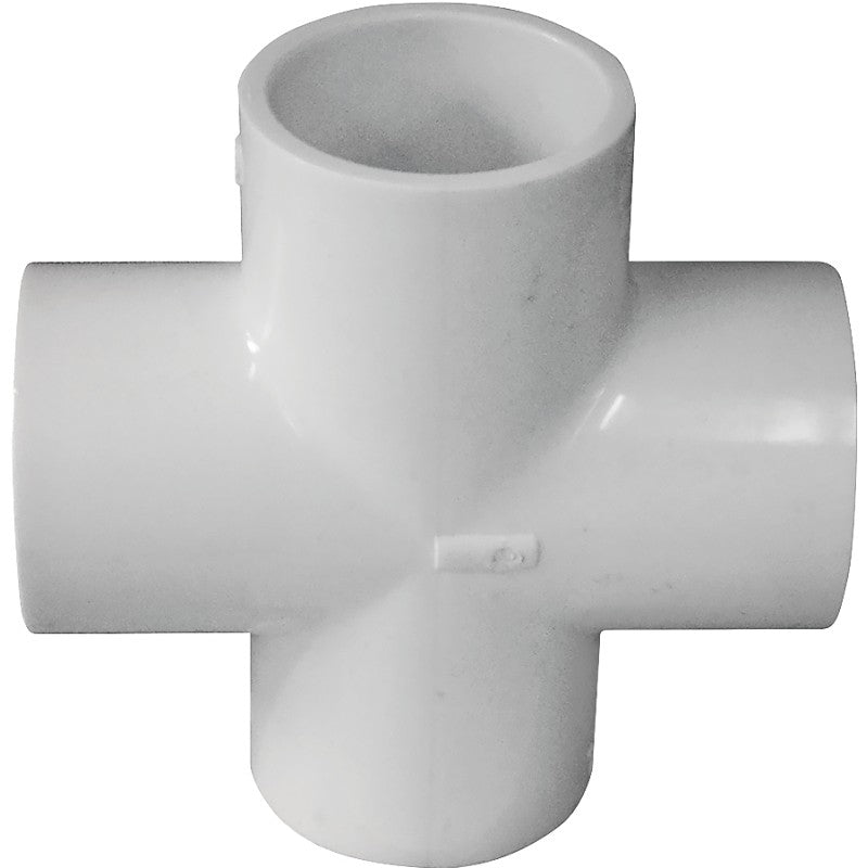 IPEX 435472 Pipe Cross, 1-1/4 in, PVC, SCH 40 Schedule