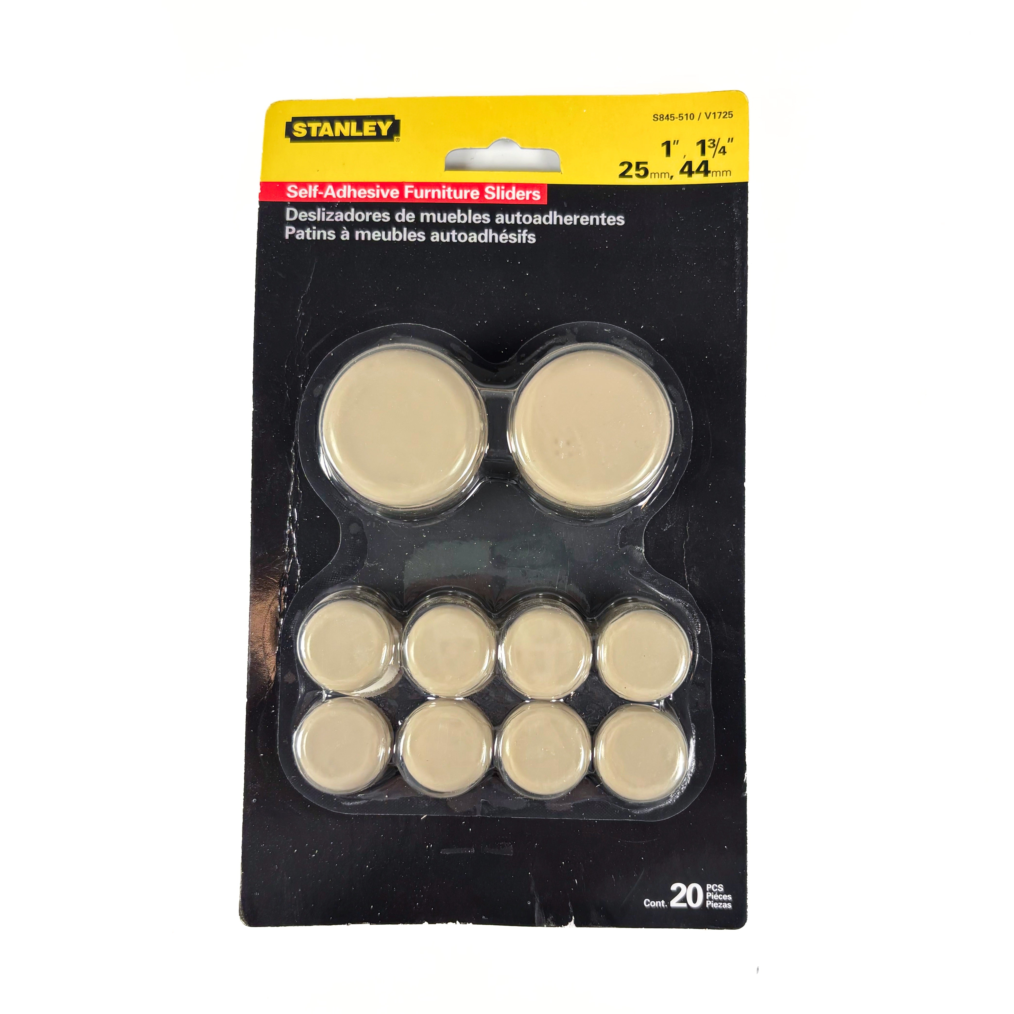 Self Adhesive Furniture Sliders 1 & 1-3/4 Inch Table & 4 Chairs Multi-Pack