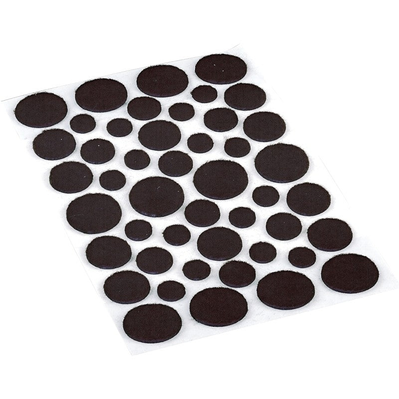 Shepherd Hardware 9425 Furniture Pad, Felt Cloth, Brown, Round