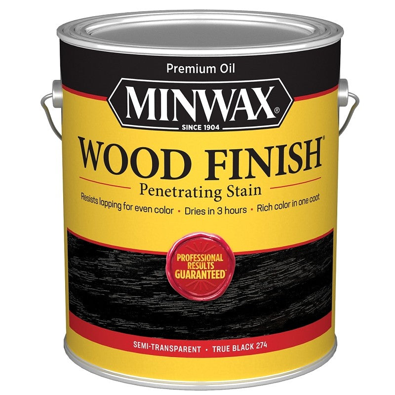 Minwax 711510000 Wood Stain, True Black, Liquid, 1 gal (Pack of 2)