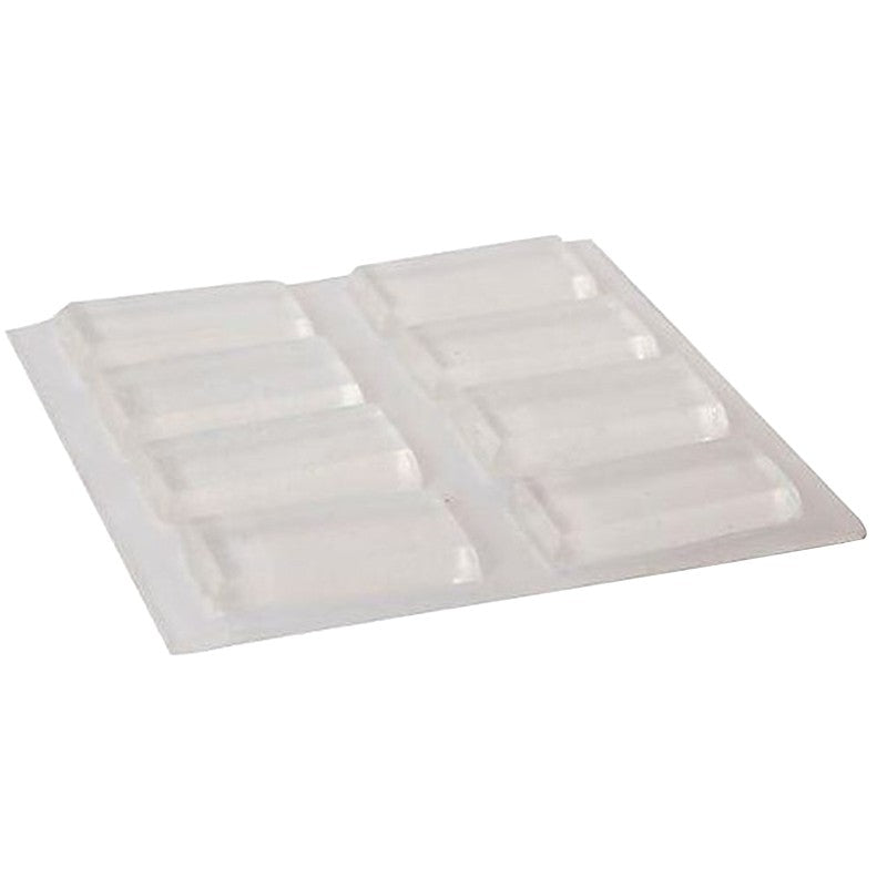 Shepherd Hardware 9963 Bumper Pad, 1/2 x 1 in, Rectangular, Vinyl, Clear