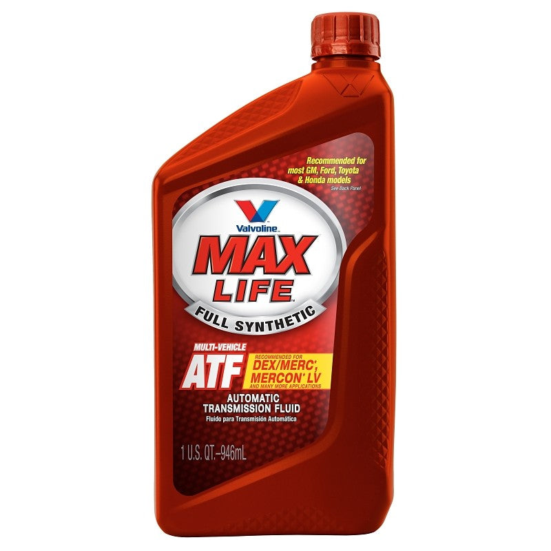 Valvoline MAXLIFE VV3246 Automatic Transmission Fluid, 1 qt, Bottle (Pack of 6)