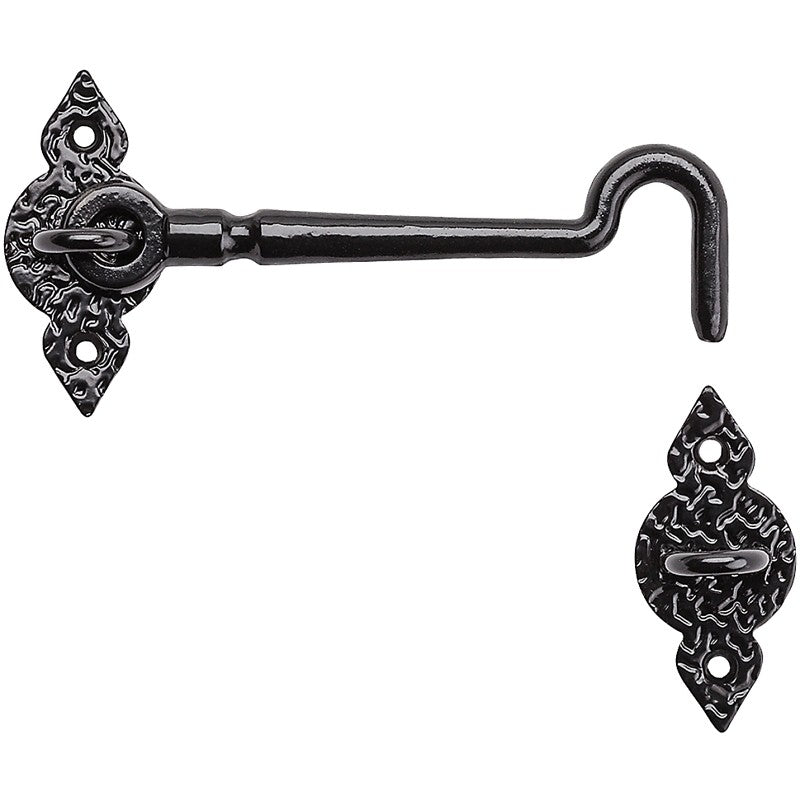 National Hardware N100-054 Spear Gate Hook, Steel, Black