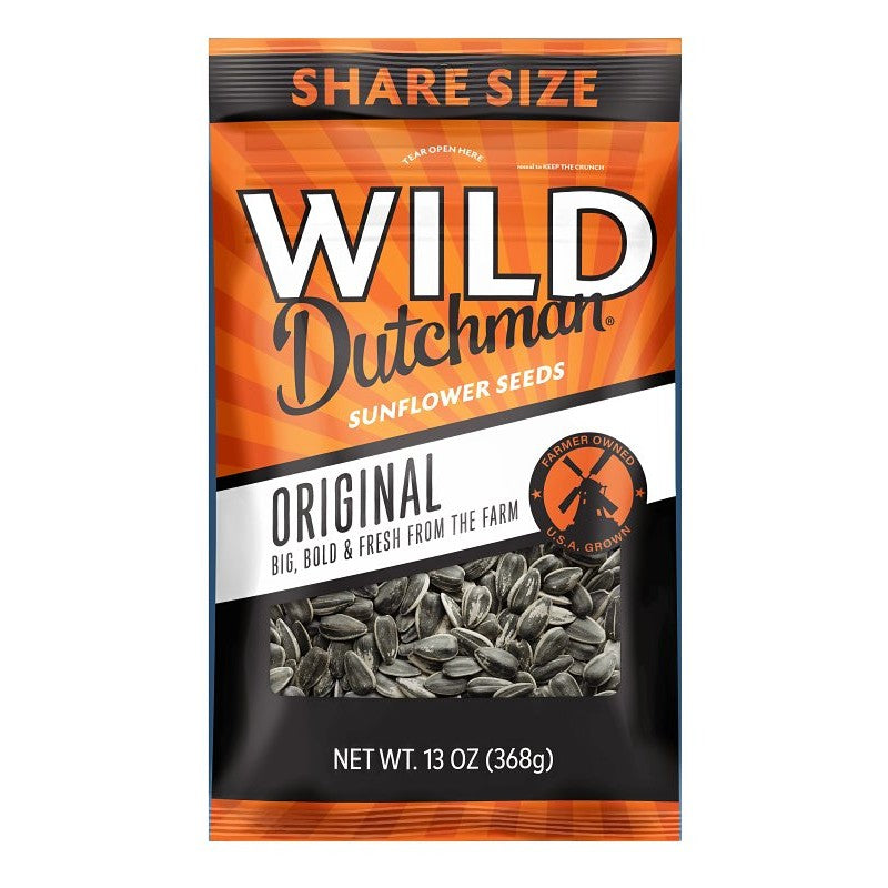 WILD Dutchman 504 Sunflower Seeds, Original, 13 oz Bag (Pack of 12)