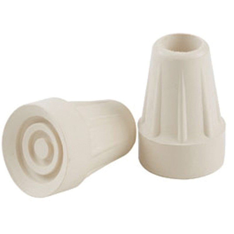 Shepherd Hardware 9742 Crutch Tip, Round, Rubber, Off-White, 7/8 in Dia (Pack of 6)