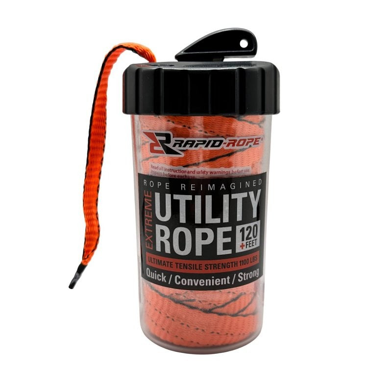 Rapid Rope RRCO6010 Rapid Rope Canister with Cutter, Shatterproof, Orange