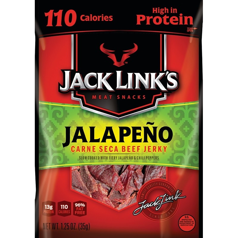 Jack Link's 10000008445 Snack, Jerky, Jalapeno, 2.85 oz (Pack of 8)