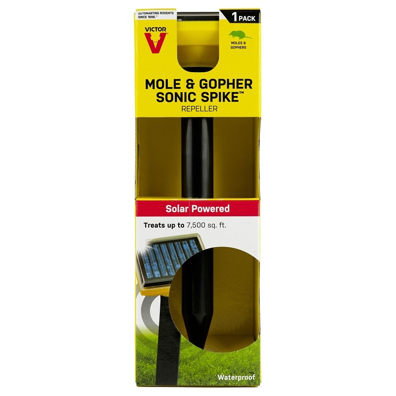 Victor M9014 Sonic Spike, 2.6 in L, Repels: Gophers, Moles