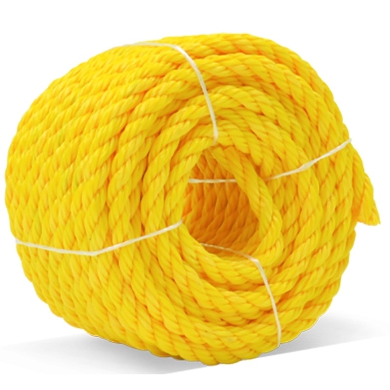 Baron 53610 Rope, 1/2 in Dia, 50 ft L, 420 lb Working Load, Polypropylene, Yellow
