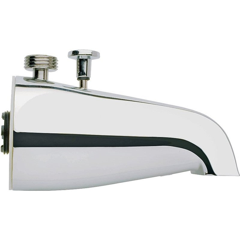 Plumb Pak PP825-32 Bathtub Spout with Diverter, 4-3/8 in W, 8 in H, 3/4 in Connection, IPS, Chrome Plated