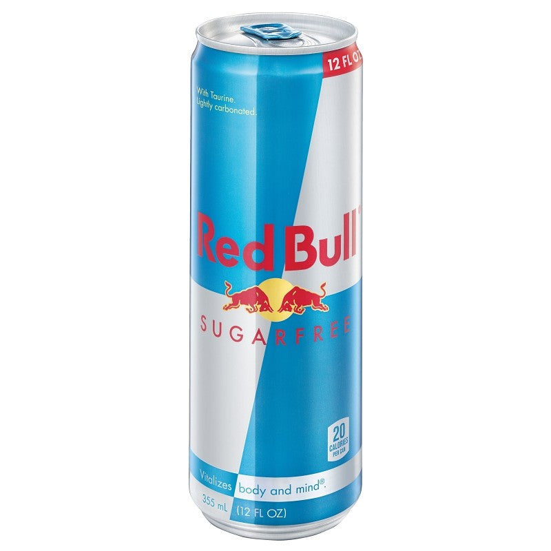 Red Bull 611269716467 Sugar Free Energy Drink, 12 oz Can (Pack of 24)