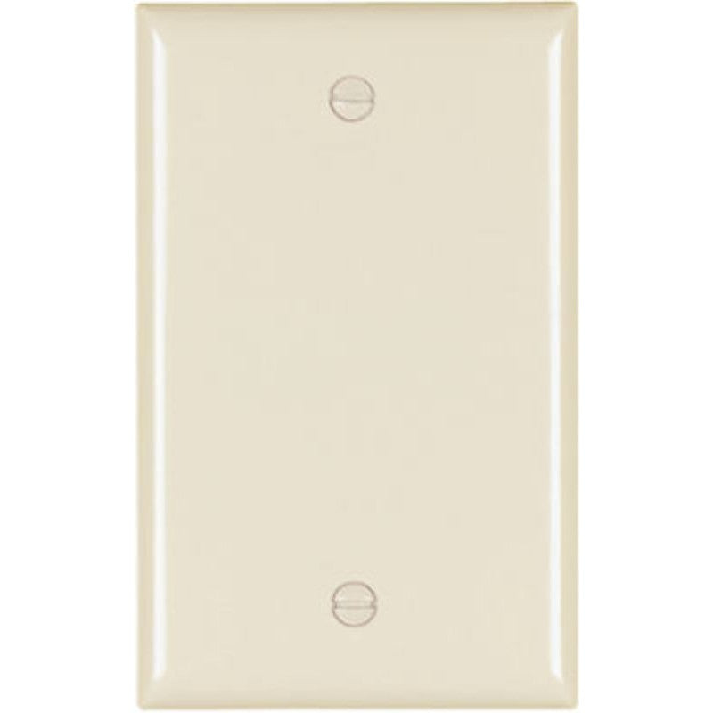 Legrand TP13LACC30 Blank Wallplate, 0.07 in Thick, 1 -Gang, Nylon, Light Almond, Box Mounting