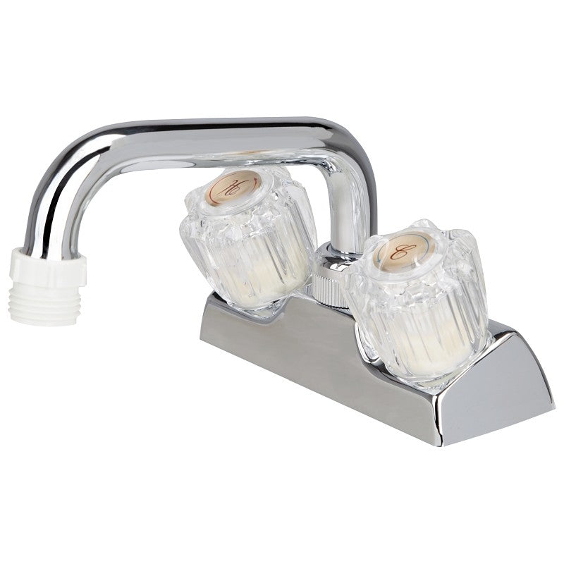 Boston Harbor PF4203A Laundry Faucet, 2-Handle, 2-Faucet Hole, ABS, Deck Mounting, 4 in Faucet Centers