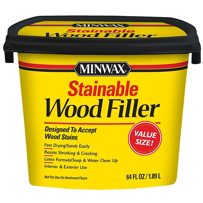 Minwax 428550000 Wood Filler, Solid, Natural, 64 oz