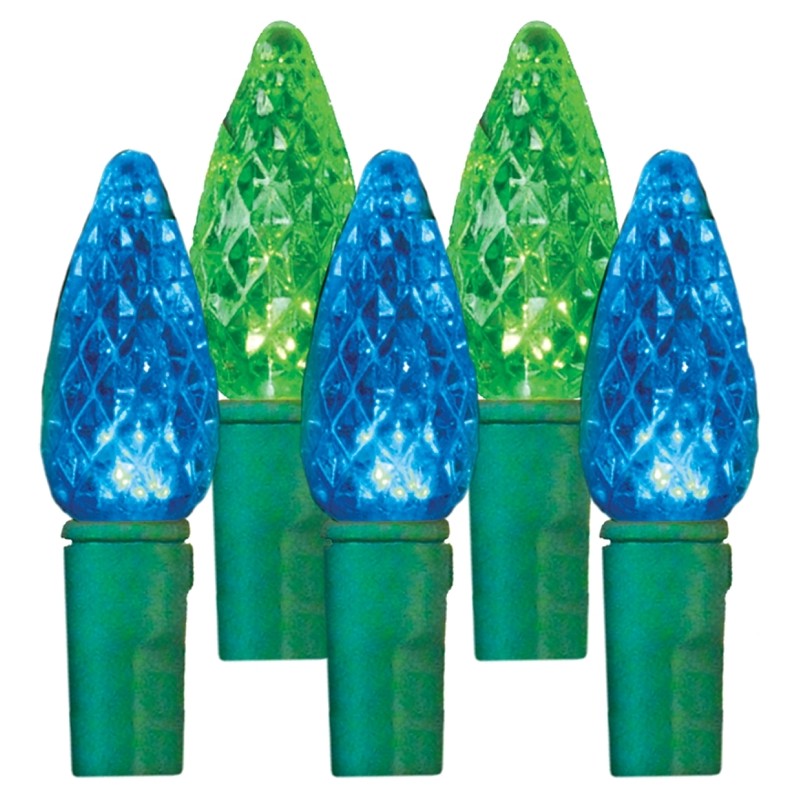 Hometown Holidays 2360-45/U17E115D Light Spool, 14.4 (0.12 amps) W, 210-Lamp, LED Lamp, Blue/Green Lamp