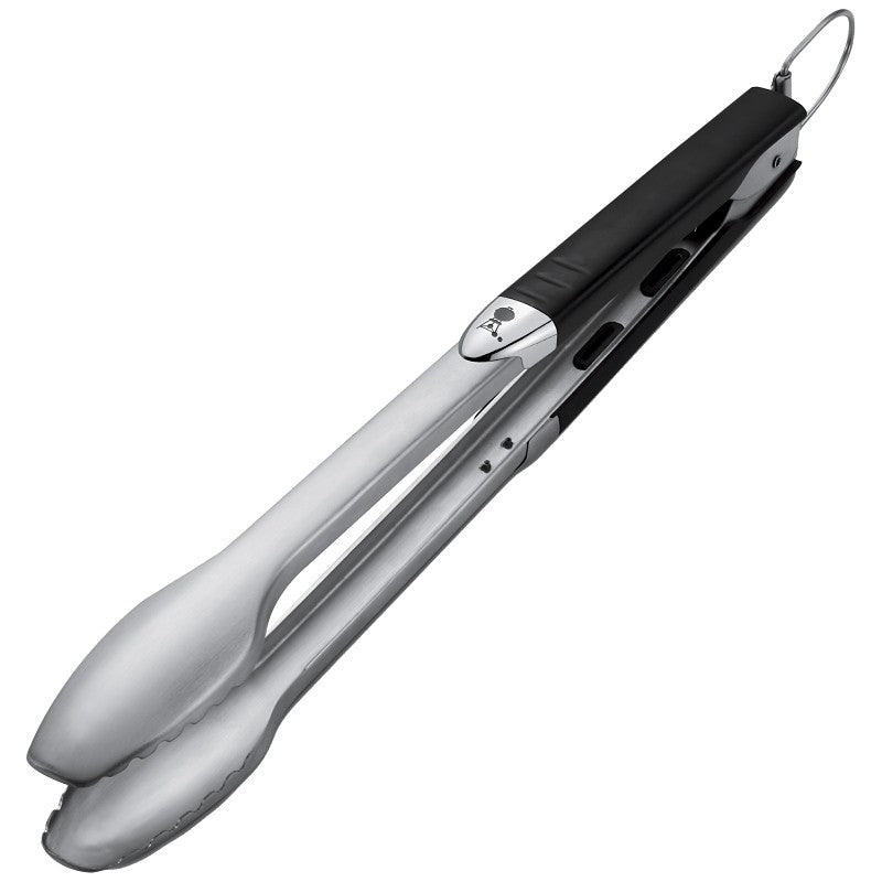 Weber 6768 Precision Grill Tong, Stainless Steel, Non-Slip Grip Handle, 18 in OAL
