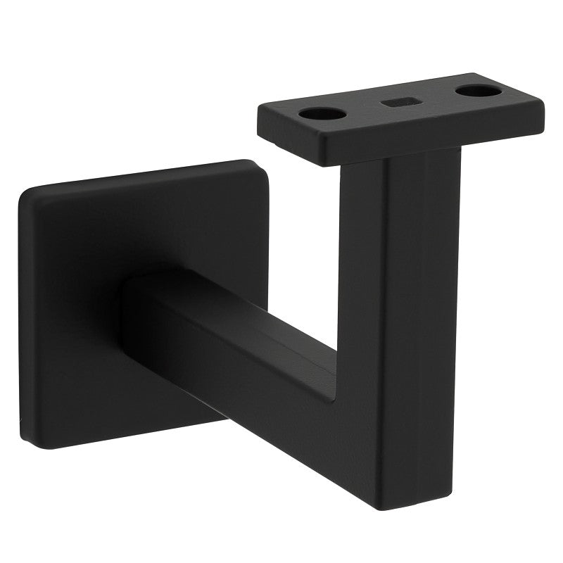 National Hardware Reed N830-524 Handrail Bracket, 150 lb, Steel/Zinc, Matte Black