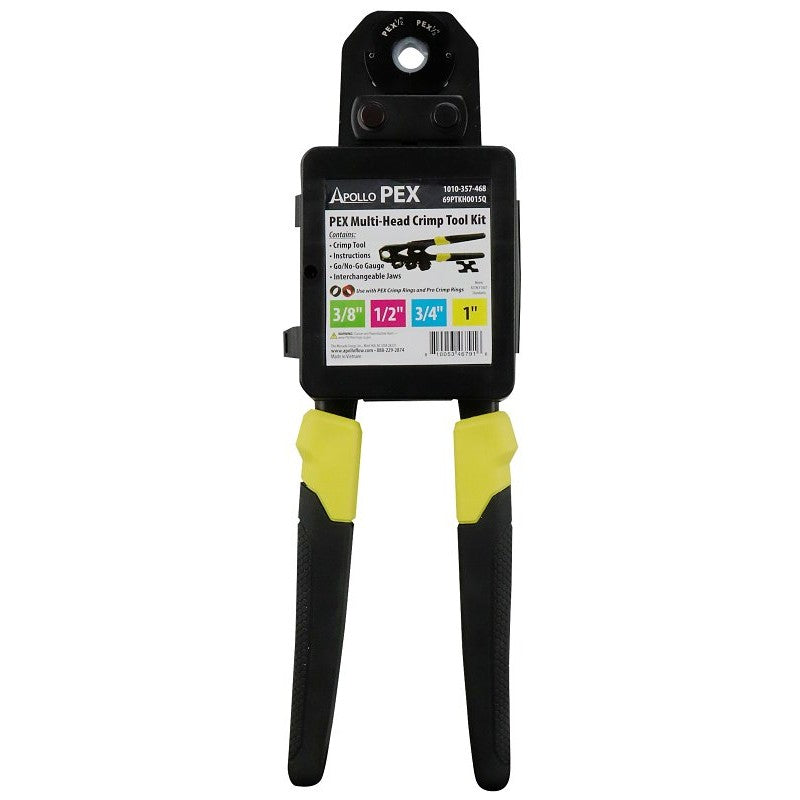 Apollo 69PTKH0015Q Multi-Head Crimp Tool Kit, 3/8 to 1 in Crimping