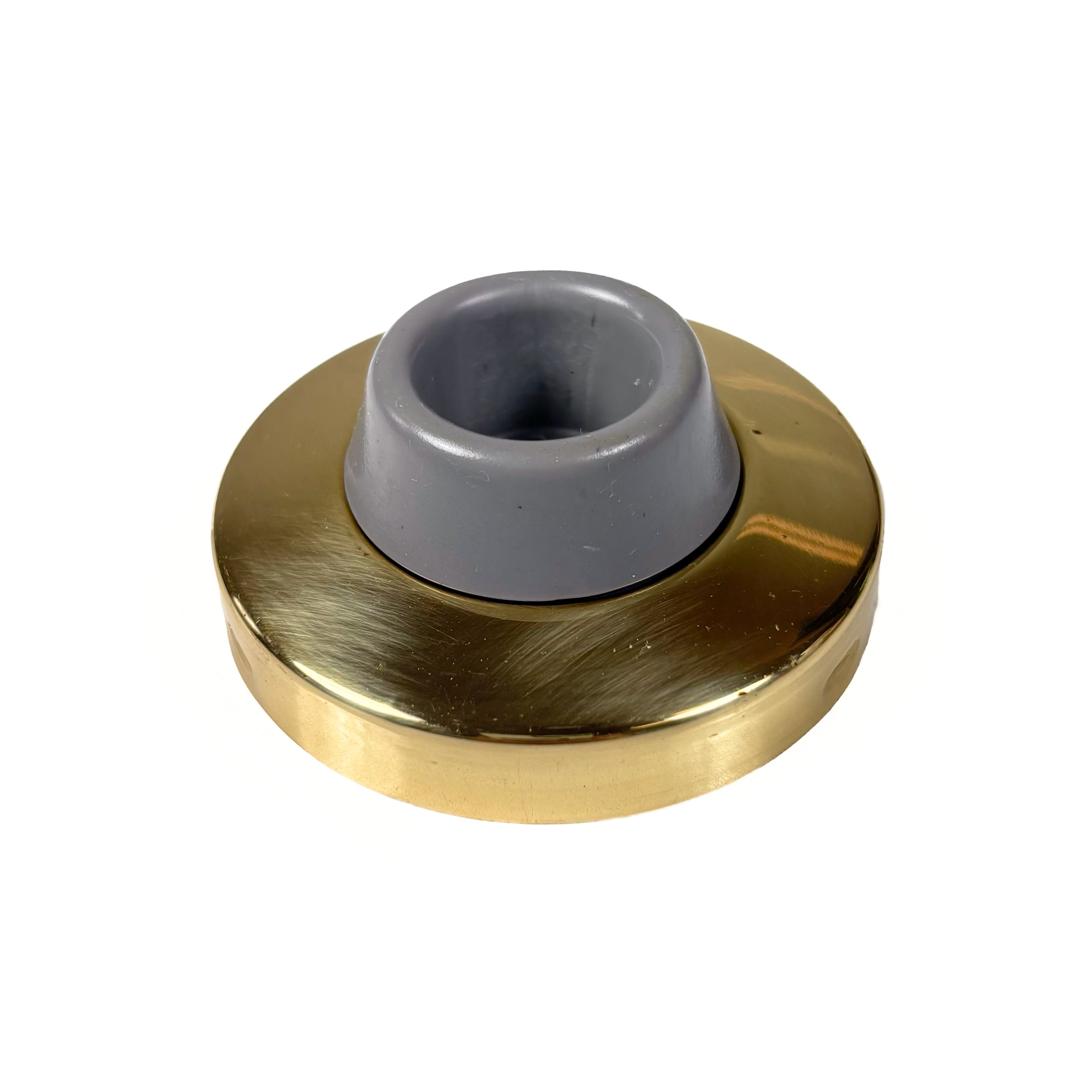 Commercial Concave Wall Door Stop 2-1/2 Inch Bright Brass (POS)