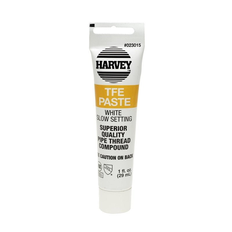 Harvey 23015-48 Pipe Thread Compound, 1 oz Tube, Liquid, Paste, White