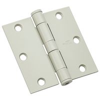 Commercial Door Hinge 3-1/2 Inch Square Corner Prime Coat White