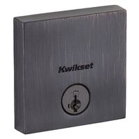 Square Single Cylinder Deadbolt Smartkey Venetian Bronze