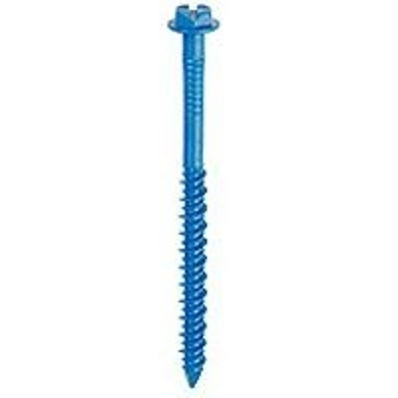 Tapcon 24340 Screw Anchor, 3-3/4 in L, Hex Drive, Steel, Climaseal, 75/PK