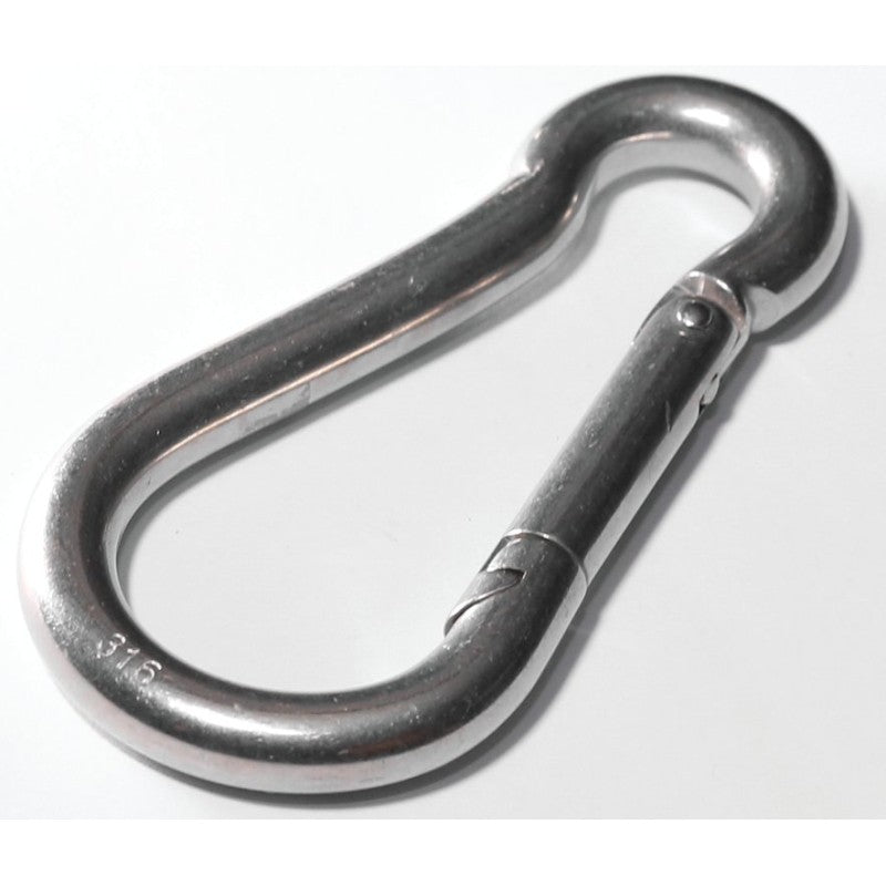 Baron 2450S-11/32 Spring Snap, 160 lb Working Load, Stainless Steel, Zinc