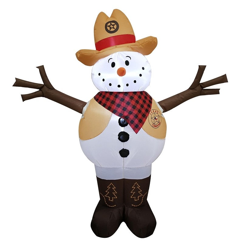 Hometown Holidays 90702 Inflatable Cowboy, 4 ft (Pack of 6)