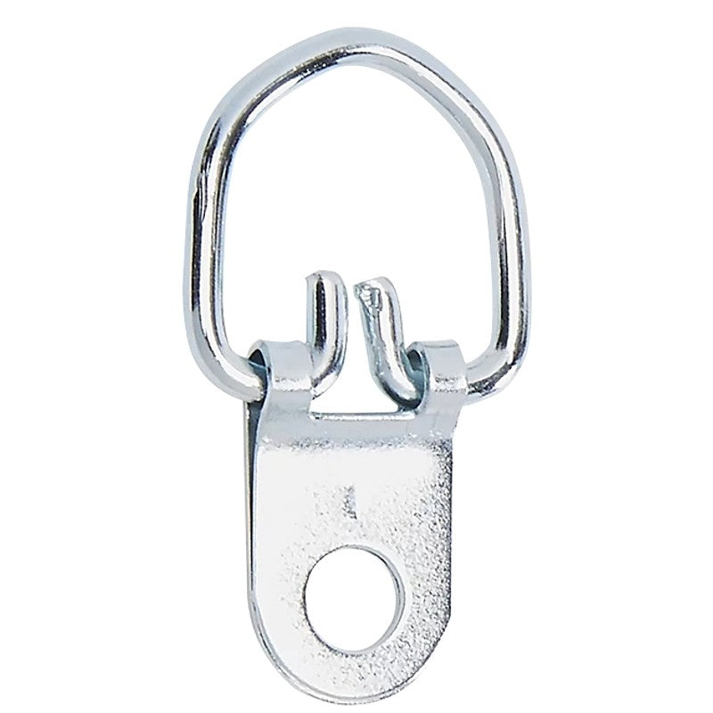 National Hardware TB2527 Series N261-488 Small D-Ring Hanger, 20 lb, Steel, Zinc, Wall Mounting