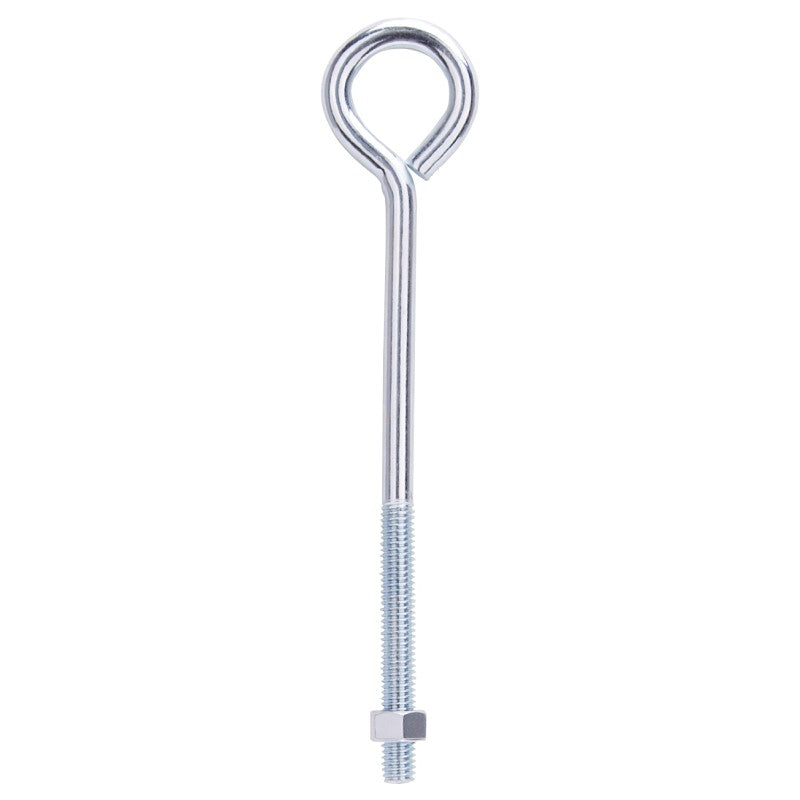 ProSource LR285 Eye Bolt, 9.6 mm Thread, Machine Thread, 3 in L Thread, 1-5/8 in Dia Eye, 285 lb Working Load, Steel (Pack of 10)