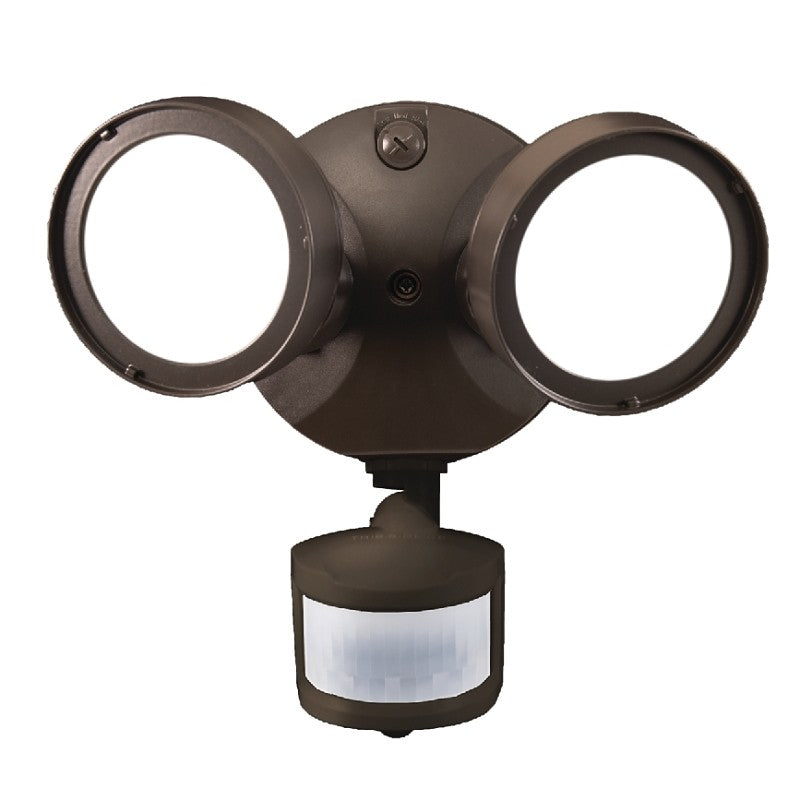 Halo TGS Series TGS2S402MRRB Motion Sensor Flood Light, 8 x 6.4 in Dimensions, 2500 Lumens, Bronze Fixture, 120 V