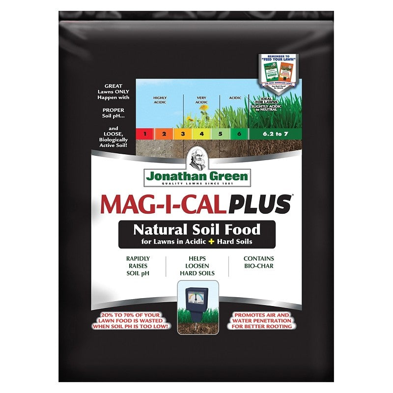 Jonathan Green Mag-I-Cal 11355 Soil Food, 54 lb Bag, Granular, Brown/Gray