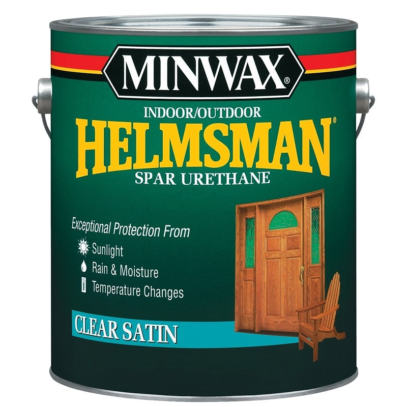 Minwax 13205000 Spar Varnish, Oil, 400 sq-ft/gal Coverage Area, Satin, Liquid, 1 gal Pail (Pack of 2)